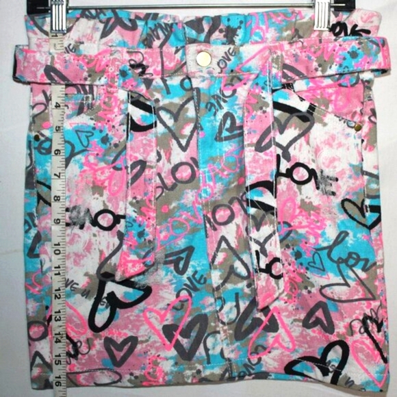 Graffiti Print Skirt – Size 10, 100% Cotton - Picture 8 of 8